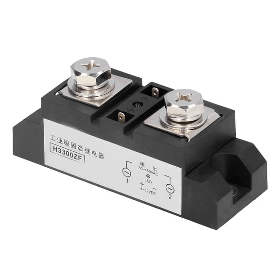 Yajisi Industrial Solid State Relay 4-32VDC to 30-450VAC 300A SSR Aluminum Base Plate Enhanced DC Control