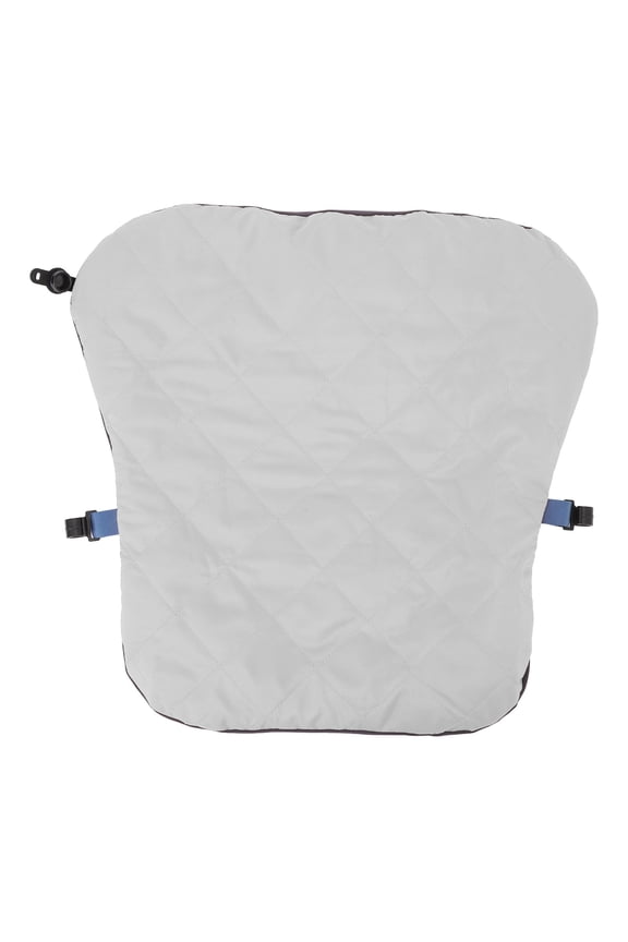Inflatable Lumbar Pillow Cushion for Airplane Seat Travel, Adjustable Firm Lower Back Support for Office Chair, Gray, 7.87 inches / 20 cm