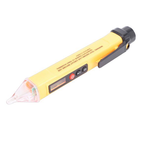 Yajisi Intelligent Voltage Tester Pen Non-Contact AC Live Wire Circuit Detector, Dual Sensitivity 12-1000V NCV Continuity Scanner with LCD Sound Light Alert & LED Light (7.48x1.57x1.18 in)