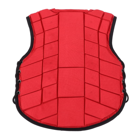 Yajisi Kids Equestrian Vest Foam Padded Safety Horse Riding Body Protector Red CL (19.29 inches / 49 cm)