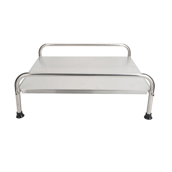 Yajisi Kitchen Electric Cooker Stand Rack Stylish Reliable Rustproof Stainless Steel Induction Cooker Organizer Counter Shelf for Home, Silver, 16.54 inches / 42.0 cm