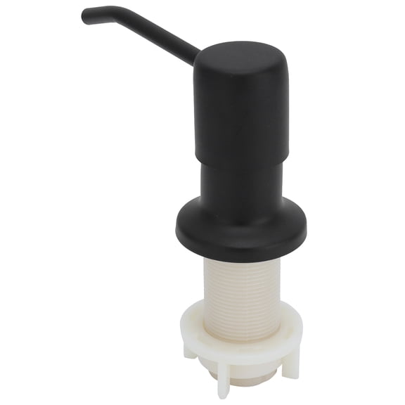 Yajisi Kitchen Sink Soap Dispenser Kit with 45-inch Extension Tube, 304 Stainless Steel Built-in Soap Pump Head Replacement for Kitchen Bathroom Countertop, Black Finish, 45 inches / 115 cm