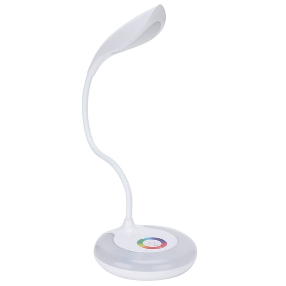 Yajisi LED Desk Lamp Table Reading Light RGB Symphony Touch Dimming Eye Protection Plug In 5.51 inches / 14 cm