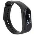 thumbnail image 1 of Yajisi LED Digital Watch for Students Men Women Unisex Sport Wristwatch with Silicone Strap Black Plastic Case Touch Screen Casual Everyday Wear 0.47 inches / 1.2 cm Dial Thickness Minimalist Design, 1 of 9