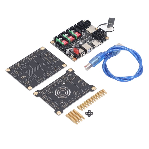 Yajisi Laser Engraver Control Board MKS DLC32 V2.1 Motherboard & Protective Case Bundle Desktop DIY (22x14x7 cm / 8.7x5.5x2.8 inches)