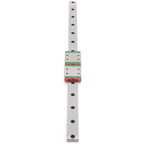 Yajisi Linear Rail Stainless Steel Ball Slide Widened Block for Machine Tool Moving MGW9C-400-2R, Mini Linear Guide Rail Slider 15.7 inches / 400 mm with 2 Slide Blocks
