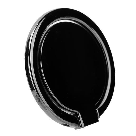 Yajisi Magnetic Metal Phone Finger Ring Grip Holder, 360 Degree Rotation Kickstand Compatible with Magnetic Car Mount, Universal Stand Accessory for Smartphones, Glossy Black