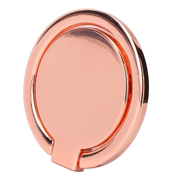 Yajisi Magnetic Metal Phone Finger Ring Grip Holder, 360 Degree Rotation Kickstand Compatible with Magnetic Car Mount, Universal Stand Everyday Accessory for Smartphones, Rose Gold