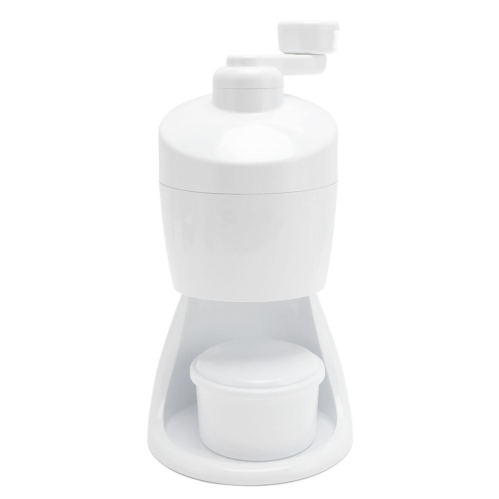 Yajisi Manual Ice Shaver, 420 Stainless Steel Hand Crank Ice Crusher for Snow Cone & Slush, 12.60 x 7.09 x 5.91 Inches