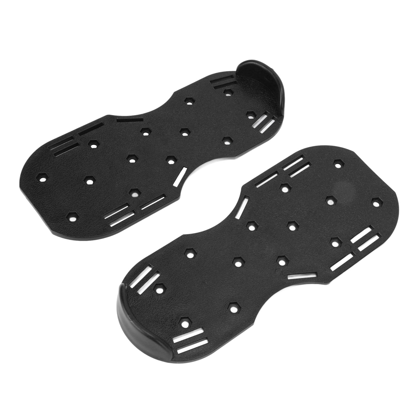 Yajisi Manual Lawn Aerator Shoes 11.6 Inches / 29.5 CM Walking Scarifier Grass Spike Sandals With Heavy Duty Metal Buckle Straps For Yard Gardening Soil Aeration And Turf Revitalization Black
