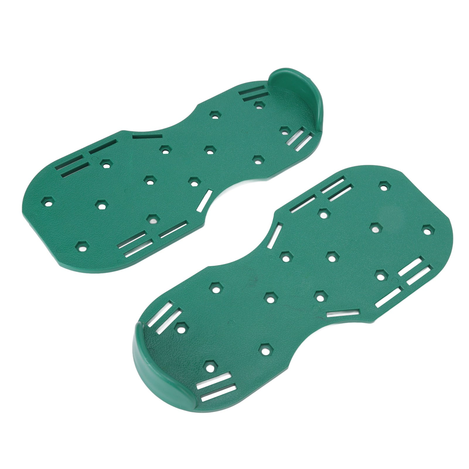 Yajisi Manual Lawn Aerator Shoes 11.6 Inches / 29.5 CM Walking Scarifier Grass Spike Sandals With Heavy Duty Metal Buckle Straps For Yard Gardening Soil Aeration And Turf Revitalization Green