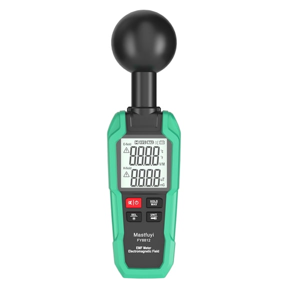 Yajisi Mastfuyi EMF Meter High Precision Electromagnetic Field Tester Radiation Detector Gauge with 2-inch LCD Digital Backlight Display and Flashlight for Home Appliances