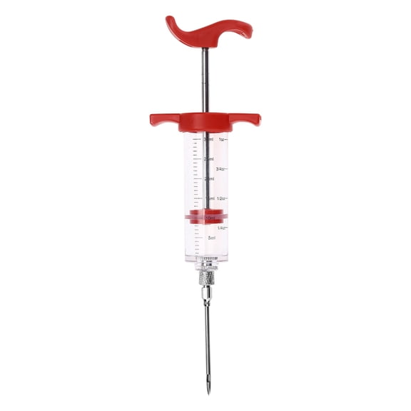 Yajisi Meat Marinade Injector Syringe Turkey Chicken Flavour Sauce Cooking Tool BBQ Grill Accessories Steaks Tenderizer Injector Needle 8.66 Inches / 22 cm Kitchen Gadget For Delicious Meals