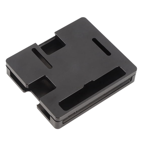 Yajisi Metal CNC Cooling Ultrathin Shell Heatsink Case for Raspberry Pi 3 Model A+, Black (0.6 in / 14 mm)
