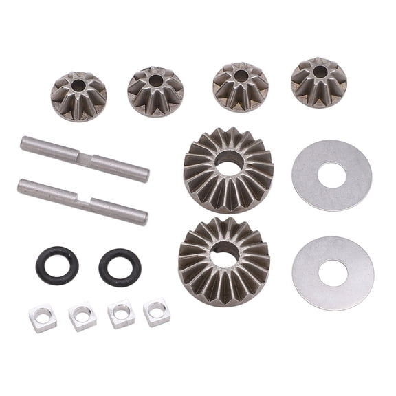Yajisi Metal Steel Differential Bevel Gear Set Replacement Parts for ZD Racing 1/7 DBX07 MTX07 EX07 RC Car Vehicle Upgrade Accessories Includes Shafts and Spacers (3.94 inches / 10.00 cm)
