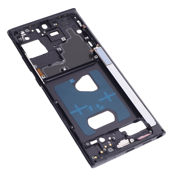 Yajisi Middle Frame Bezel Replacement for Galaxy Note 20 Ultra 5G Phone Housing Metal Middle Frame Bezel Plate Black