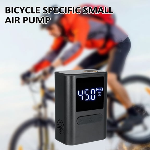Yajisi Mini Bike Pump Electric Bicycle Tire Inflator Portable Air Compressor 100PSI Rechargeable 1000mAh For Bicycles Cars Motorcycles Balls Swimming Laps Includes Presta Valve Adapter