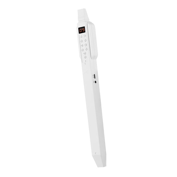 Yajisi Mini Digital Electronic Wind Instrument Rechargeable, 10 Tones Adjustable Breath Sensitivity, White, 13.46 inches / 34.2 cm