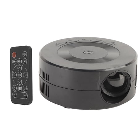 Yajisi Mini LED Projector TFT LCD Portable Home Theater Movie Projector 1080P Supported Video Projector Built-in Speaker with Remote Control, Black