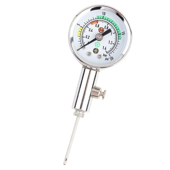Yajisi Mini Utility Air Pressure Gauge Barometer Tool for Basketball, Football, Volleyball, Accurate Measurement Metal Dial 1.6 inches / 4 cm Sports Accessory