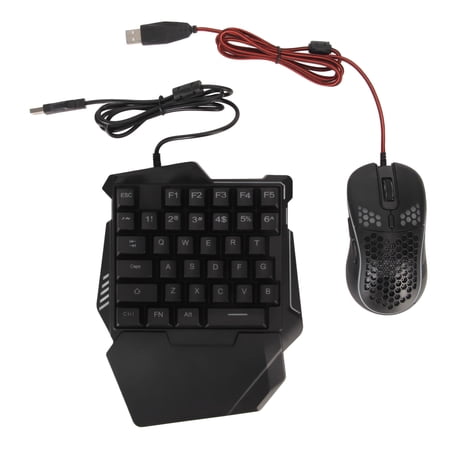 Yajisi Mix Se Gaming Keyboard Mouse Converter Adapter Set with G7 Keyboard GM86 Mouse and Phone Stand for Mobile FPS Games