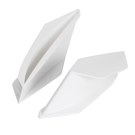 Yajisi Motorcycle Aerodynamic Winglets Spoiler Wing Universal Modification Accessory - High Performance ABS Aerodynamic Fin Kit, 100% Brand New Condition (White)