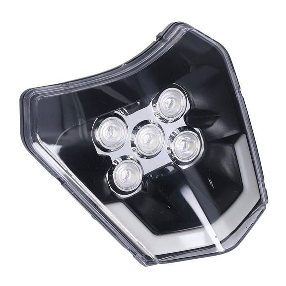 Yajisi Motorcycle LED Headlight 5LED Bright Light Waterproof Strong Sealing Shockproof Replacement For EXC SXF MX Dirt Bike 5 inches / 12.7 cm