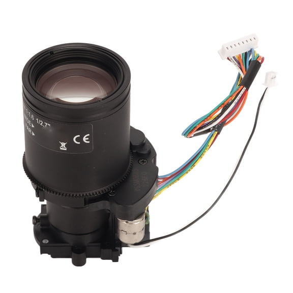 Yajisi Motorized Zoom Lens 5-50mm 2MP Auto Focus HD Surveillance Camera Lens with IR Cut for CCTV Security Systems, High Brightness 1:1.6 Aperture, Aluminum Alloy Construction, Universal Fit Black