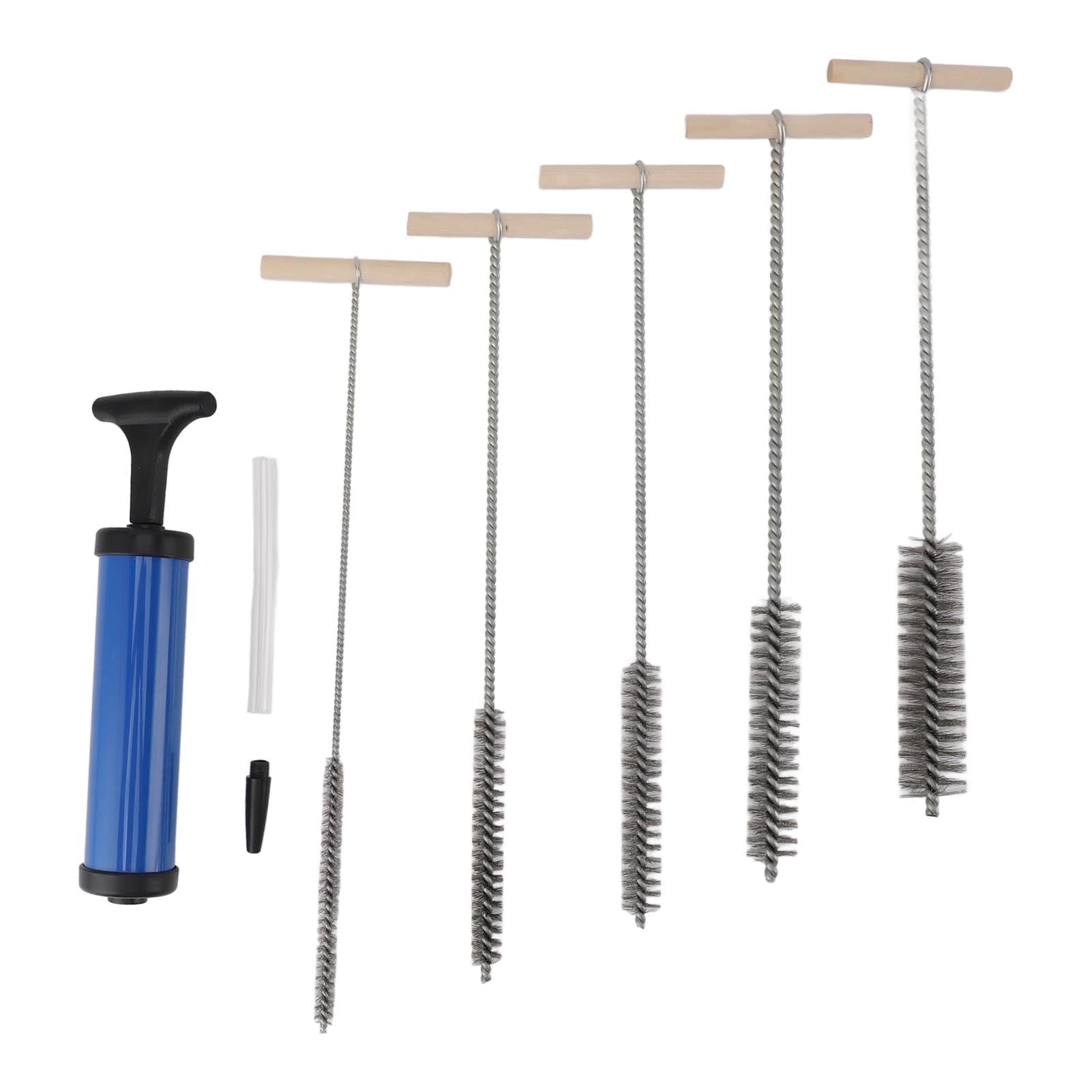 Yajisi Multi‑Size Stainless Steel Pipe Cleaning Brush Set – 8mm, 12mm, 16mm, 20mm & 25mm – Durable ABS & Steel, Ideal for Home, Office & Industrial Use