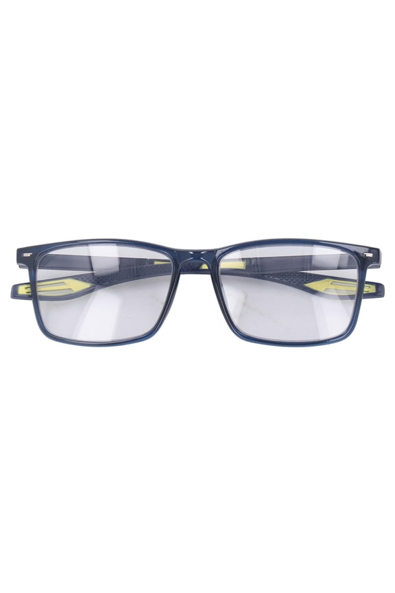 Multifocal Blue‑Light Blocking Reading Glasses, Progressive Lens, UV‑Protected, Lightweight, Dual‑Use +150, Blue Frame