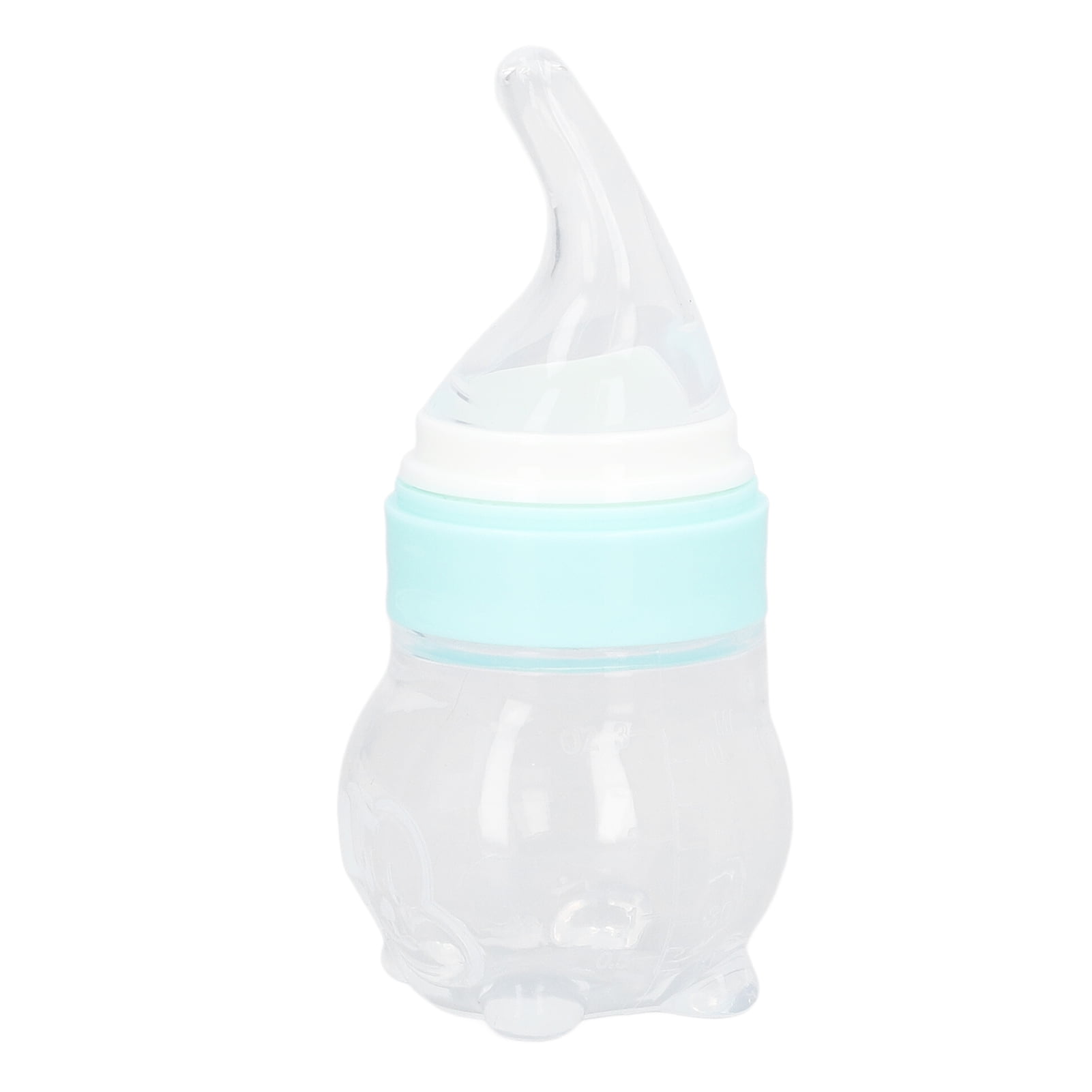Yajisi Multifunction Baby Bottle Food Feeder, Detachable Infant Silicone Feeder for Cereal & Baby Food Drinking Water with Spoon, BPA-Free, Multi-color, 1 Count