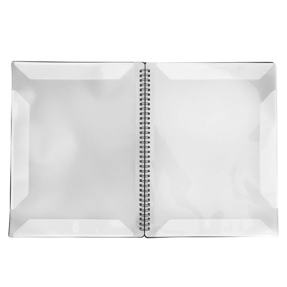 Yajisi Music Themed File Folder A4 Size Waterproof ABS Sheet Music Holder, 40 Pages Capacity, Musical Instrument Accessories, Black