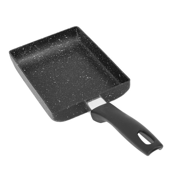 Yajisi Non Stick Rectangle Frying Pan, Tamagoyaki Egg Roll Pan, Fine Iron Material, 14.96x7.87x2.36in