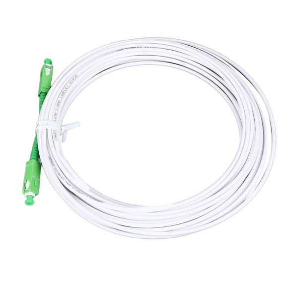 Yajisi Optical Modem Extension Cable Set Armored Single Mode SC Fiber Optic Jumper with Flange Connector FTTH SC APC 5m / 16.4ft