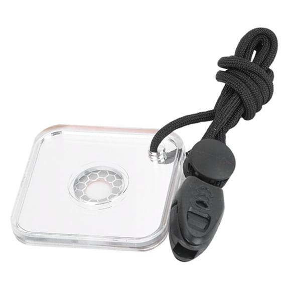 Yajisi Outdoor Survival Acrylic Reflector Signal Mirror with Lanyard Whistle, Highly Reflective Compact Emergency Signaling Tool for Backpacking, Camping, and Field Wildlife Exploration