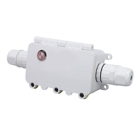 Yajisi Outdoor WiFi Junction Box 16A IP67 Waterproof Electrical Box APP Voice Control Smart Timer Switch for Pool Pathway Light Holiday Decoration (10 inches / 25.4 cm)