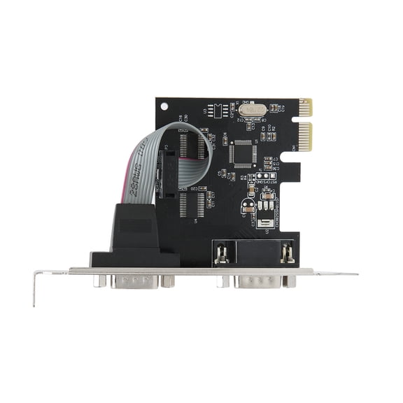 Yajisi PCIE 2 Port Serial Expansion Card RS232 9PIN WCH382L Chip Adapter (5.9 inches / 15 cm) for Windows/Linux/Mac OS
