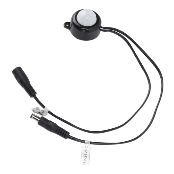 Yajisi PIR Motion Detector Switch DC 6-24V 5A Infrared Body Sensor for LED Cabinet Light, 16.4-26.2 ft / 5-8 m Range