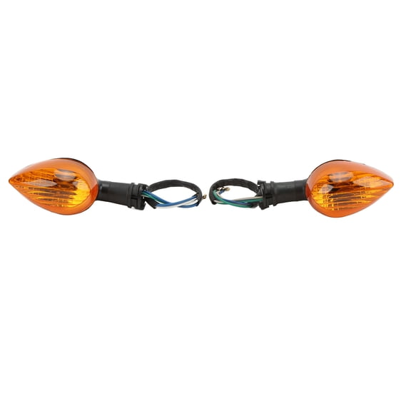 Yajisi Pair Motorcycle Turn Signal Indicator Light Front Side 12V 6W Replacement for YZF R1 R6 R125 R25 R3 FZ-6N XJ6 Dark Brown