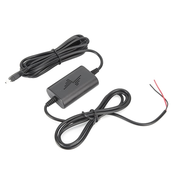Yajisi Parking Monitoring Step Down Line 12V 24V to 5V 2.5A Straight Micro USB Low Voltage Driving Recorder Cable Dash Cam Power Adapter Kit (9.8ft / 3m)