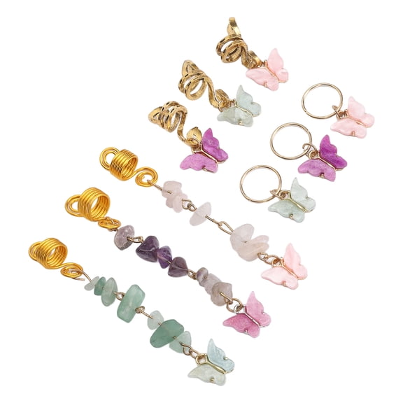 Yajisi Pendant Hair Jewelry for Braids Colored Dreadlock Spiral Accessories