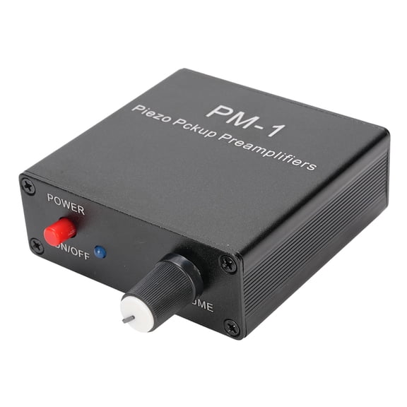 Yajisi Piezo Pickup Preamp Amplifier Compact Surface Mount Rechargeable Guitar Preamp for String Instruments, 5.91 inches / 15 cm