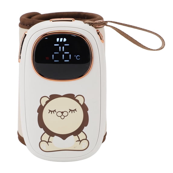 Yajisi Portable Baby Bottle Warmer Sleeve, 8000mAh USB Rechargeable Constant Temperature Heating Wrap for Travel, 5.5x4.7x3.5in