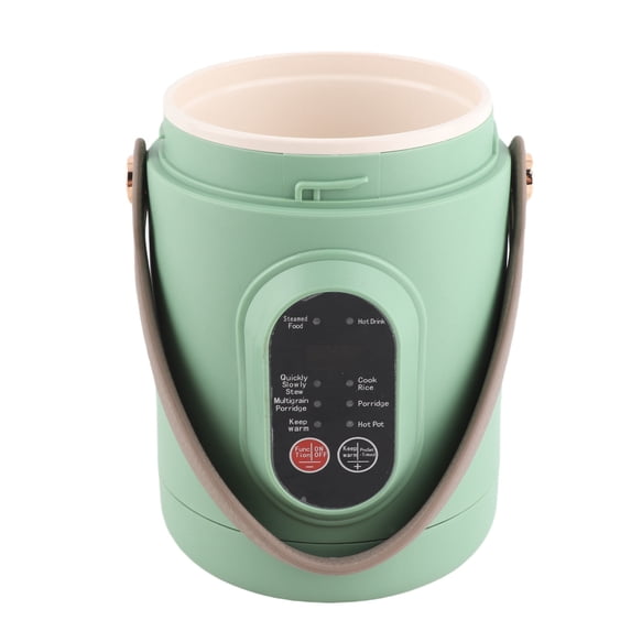 Yajisi Portable Electric Pot 500W Travel Cooking Pot, 0.8L / 27 oz Mini Multifunction Cooker for Soup Porridge, Stainless Steel Electric Kettle with EU Plug 220V (9 x 5.5 inches)