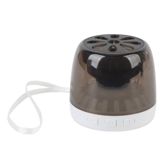 Yajisi Portable Magnetic Bluetooth Speaker F6 Clear Shell RGB Light Transparent Sound Wireless Cell Phone Stand Subwoofer for Fridge Car Office Desk White (10 inches / 25.4 cm)