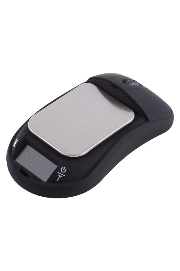 Portable Mini Digital Pocket Scale Unique Mouse Shape High Precision Jewelry Gold Gram Scale with LCD Display and Tare Function, 500g/0.01g Capacity, Perfect for Herbs and Coins, Black