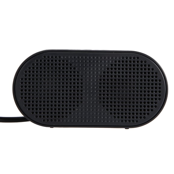 Yajisi Portable Mini USB Dual Horn Units Computer Speaker Sound Box with Built-in Sound Card Decoder for Desktop and Laptop Computers High Fidelity Audio Output Plug and Play Black