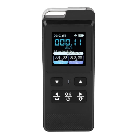Yajisi Portable Nuclear Radiation Detector Geiger Counter 10000uSv/h Max Dose Rate Monitor High Sensitivity Beta Gamma X-Ray Dosimeter, 1 Count
