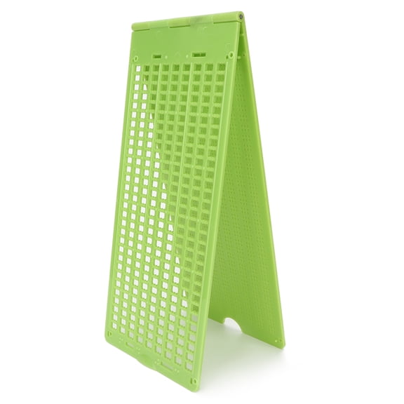Yajisi Portable Plastic 9 Lines 30 Cells Braille Writing Slate and Stylus Braille Learning Tool Accessory (8.7x3.9 in / 22x10 cm)