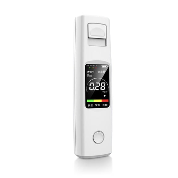 Yajisi Portable Touchless Breathalyzer Digital Alcohol Tester High Accuracy Car Measuring Instrument White (3.94 inches / 10 cm)
